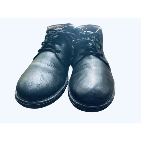 Dansko Jake Black Calf Chukka Boots Men's Booties Sz 42 Leather Academia Hipster - Picture 6 of 10